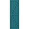 Ekena Millwork Americraft 5-Board Wood 2 Equal Panel Frmd Board-n-Batten Shutters w/Dbl Z-Bar, ARW102BF518X77ANH, PR ARW102BF518X77ANH - alternate 7
